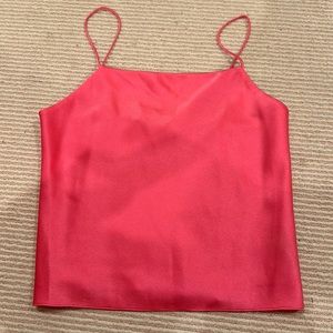 Hot pink cowl neck tank from Alice + Olivia